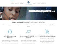 Tablet Screenshot of globalmessaging.co.za